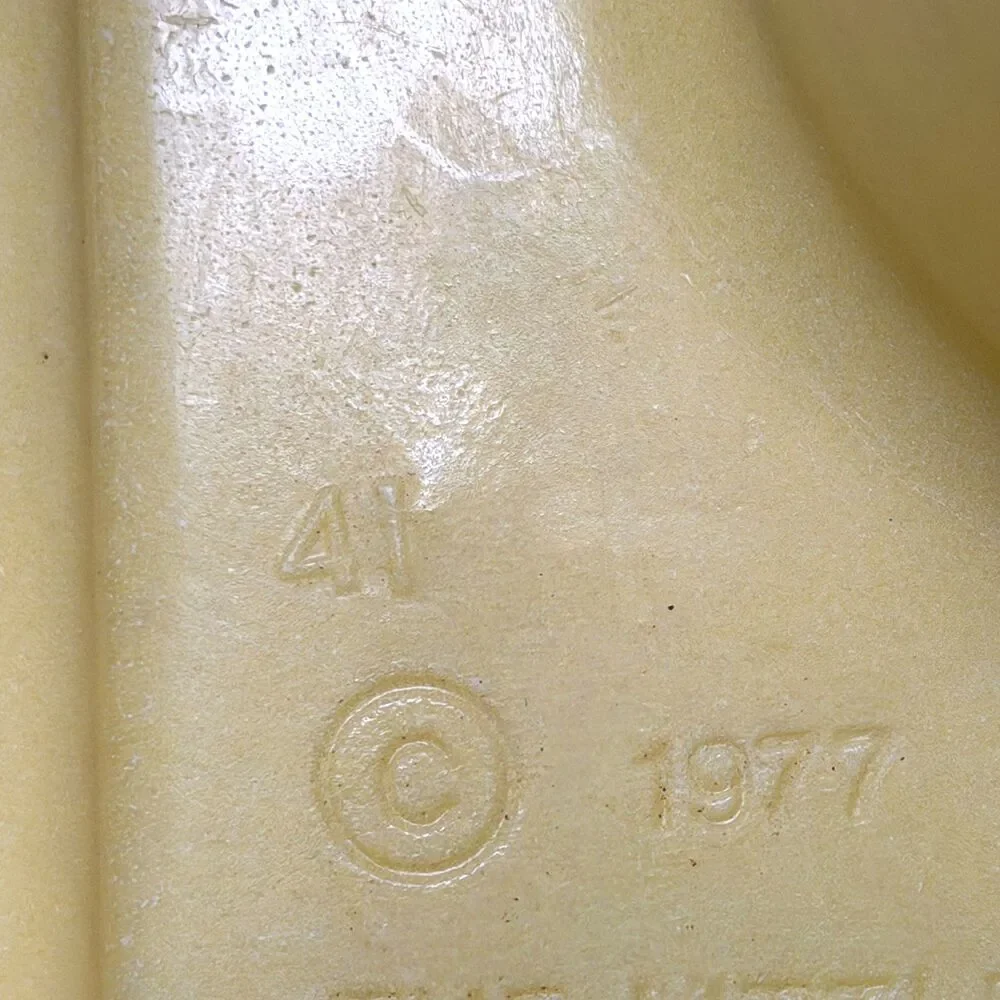Little Tikes Chunky Chairs Lot of 2 Vintage Child Size 1977 Yellow Rare Year